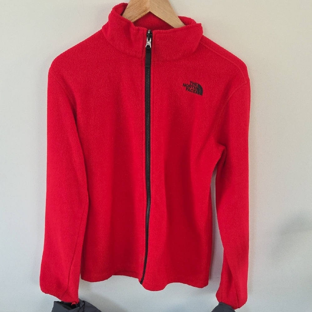 2 In 1 The North Face Boys Size 14/16 Red and Black Performance Jacket & Fleece - Picture 12 of 16